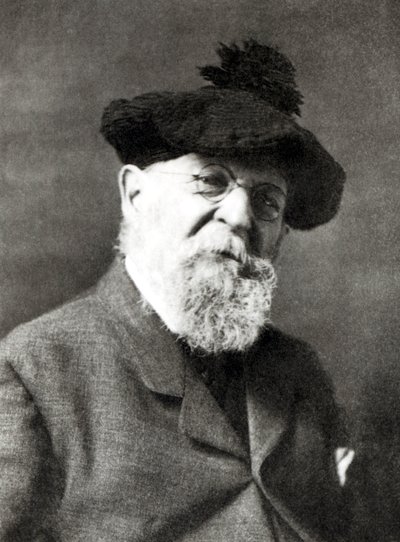 Portrett av Joseph Wolf (bw-bilde) av English Photographer