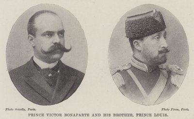 Prins Victor Bonaparte og hans bror, prins Louis av English Photographer