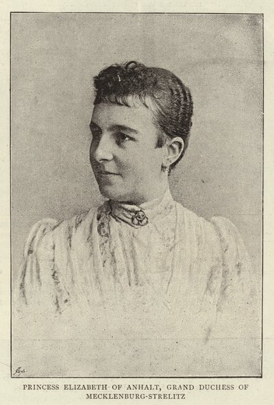 Prinsesse Elizabeth av Anhalt, storhertuginne av Mecklenburg-Strelitz av English Photographer