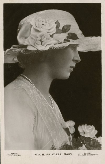 Prinsesse Mary (s/hvitt bilde) av English Photographer