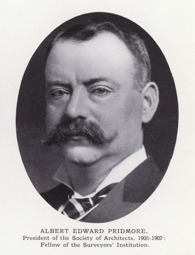 Prominente menn fra London: Albert Edward Pridmore (s/hvitt-bilde) av English Photographer