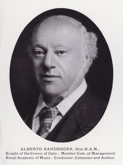 Prominente menn fra London: Alberto Randegger (s/hvitt-bilde) av English Photographer
