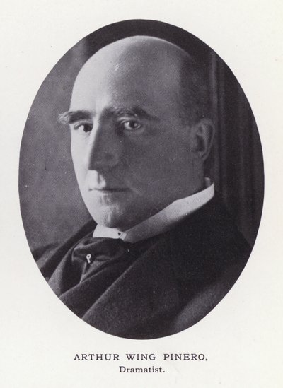 Prominent Men of London: Arthur Wing Pinero (s/hv-bilde) av English Photographer