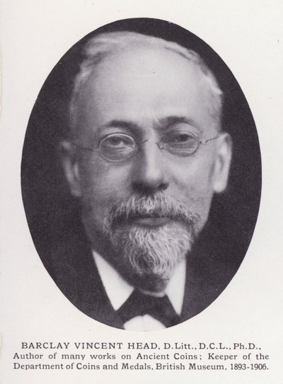 Prominent Men of London: Barclay Vincent Head (s/hv-bilde) av English Photographer