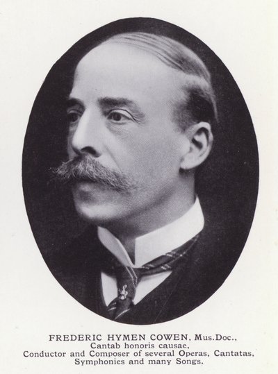 Prominent Men of London: Frederic Hymen Cowen (s/hv-bilde) av English Photographer