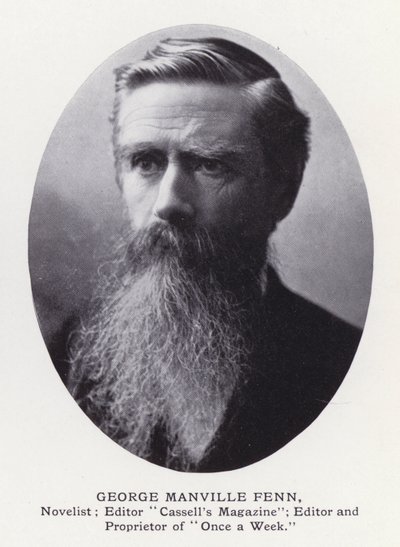 Prominente menn fra London: George Manville Fenn (s/hvitt-bilde) av English Photographer