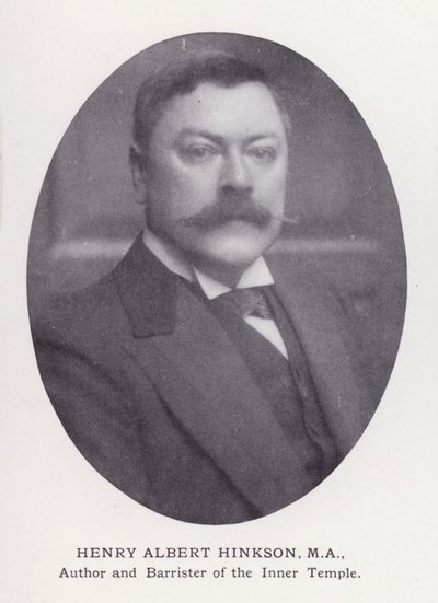 Prominente menn fra London: Henry Albert Hinkson (s/hvitt-bilde) av English Photographer