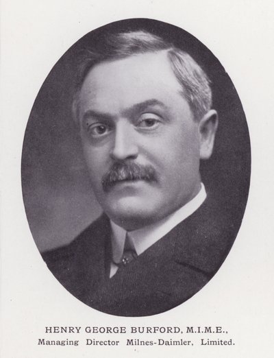 Prominente menn fra London: Henry George Burford (s/hvitt-bilde) av English Photographer