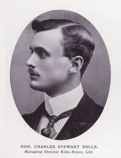 Prominent Men of London: Hon Charles Stewart Rolls (s/hv-bilde) av English Photographer