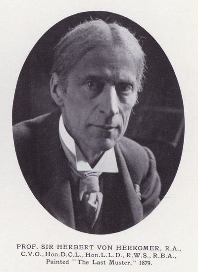 Prominente menn fra London: Prof Sir Herbert Von Herkomer (s/hvitt-bilde) av English Photographer