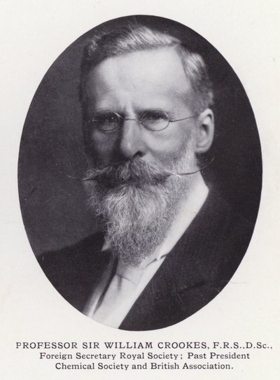 Prominent Men of London: Professor Sir William Crookes (s/hv-bilde) av English Photographer