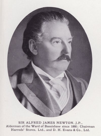 Prominente menn fra London: Sir Alfred James Newton (s/hvitt-bilde) av English Photographer