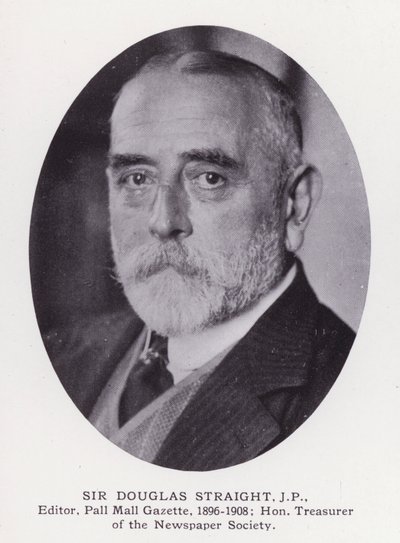 Prominent Men of London: Sir Douglas Straight (s/hv-bilde) av English Photographer