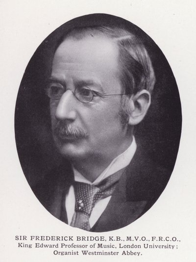 Prominent Men of London: Sir Frederick Bridge (s/hv-bilde) av English Photographer