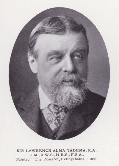 Prominente menn fra London: Sir Lawrence Alma-Tadema (s/hvitt-bilde) av English Photographer