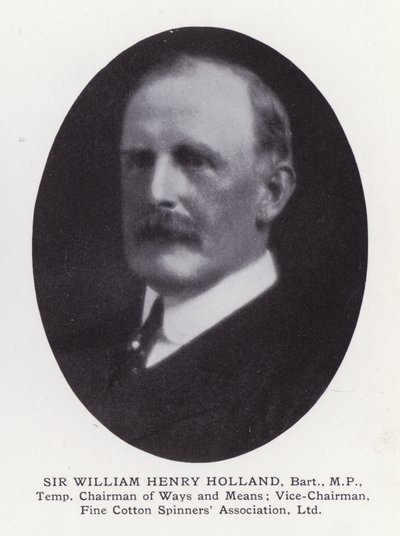 Prominente menn fra London: Sir William Henry Holland (s/hvitt-bilde) av English Photographer