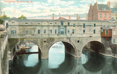 Pulteney Bridge, Bath, Somerset (farget bilde) av English Photographer