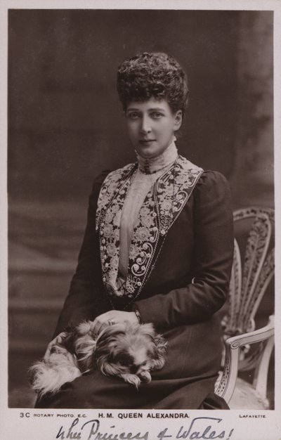 Dronning Alexandra (s/h-bilde) av English Photographer