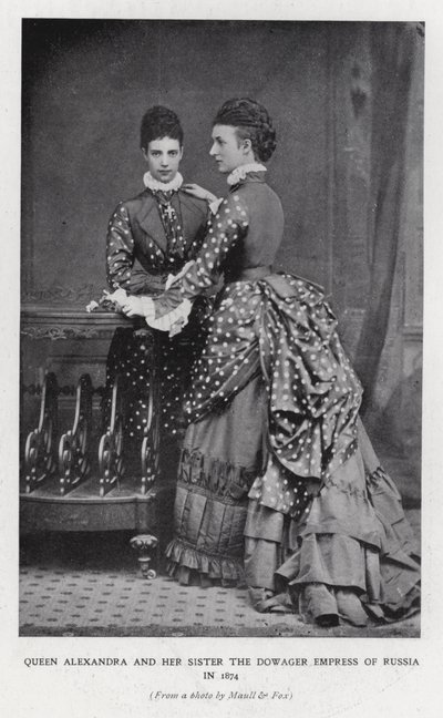 Dronning Alexandra og enkekeiserinne av Russland av English Photographer