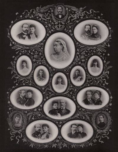 Dronning Victoria og hennes familie av English Photographer