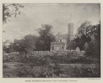 Queen Victorias Tea-Room, Fort Belvedere, Windsor av English Photographer