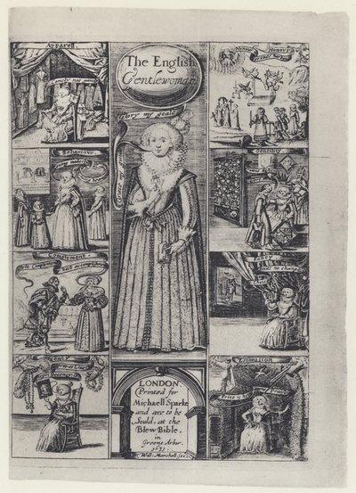 R Brathwait, The English Gentlewoman, M Sparke 1631 (s/hvitt-bilde) av English Photographer