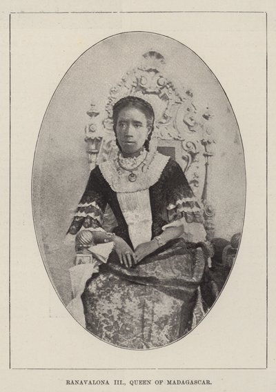 Ranavalona III, dronning av Madagaskar av English Photographer