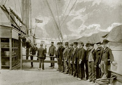 Råmateriale til Royal Navy (s/hvitt bilde) av English Photographer
