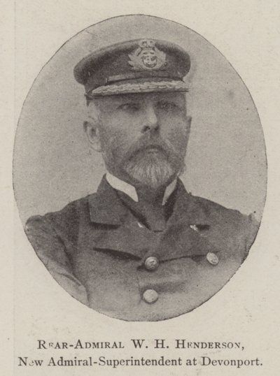 Kontreadmiral WH Henderson, ny admiral-superintendent ved Devonport av English Photographer