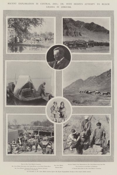 Nylig undersøkelse i Sentral-Asia, Dr Sven Hedins forsøk på å nå Lhassa i forkledning av English Photographer