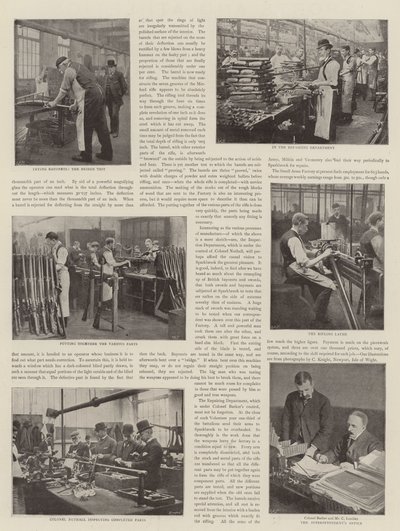 Rifle Making for den britiske hæren av English Photographer