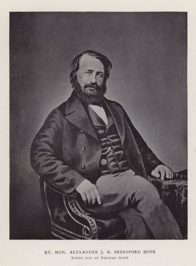Høyre ærede Alexander JB Beresford Hope, tredje sønn av Thomas Hope av English Photographer