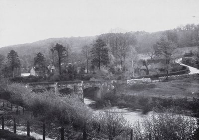 River Avon, Limpley Stoke (s/hvitt bilde) av English Photographer