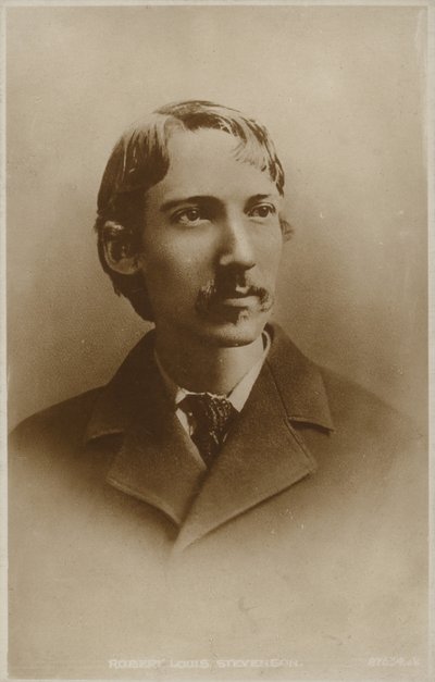 Robert Louis Stevenson (1850-1894), skotsk romanforfatter, poet og reiseskribent av English Photographer