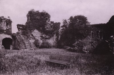 Rothesay Castle (s/hvitt bilde) av English Photographer