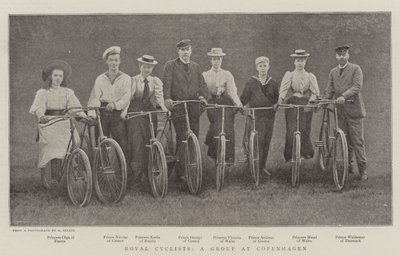 Royal Cyclists, en gruppe i København av English Photographer
