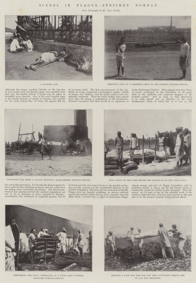 Scener i pestrammede Bombay av English Photographer