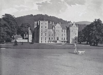Skottland: Aboyne Castle (s/hvitt bilde) av English Photographer