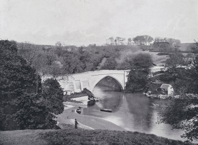 Skottland: Brig o' Balgownie, Aberdeen (s/hvitt-bilde) av English Photographer