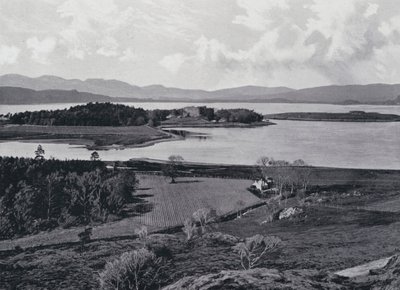 Skottland: Dunstaffnage Castle (s/hvitt bilde) av English Photographer