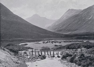 Skottland: Glen Sannox, Isle of Arran (s/hvitt-bilde) av English Photographer
