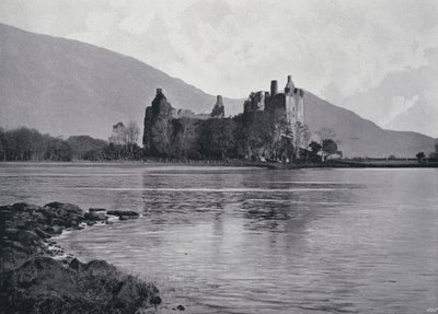 Skottland: Kilchurn Castle (s/hvitt bilde) av English Photographer
