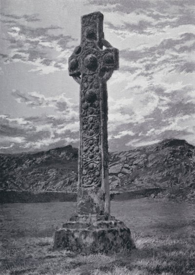 Skottland: St Martin's Cross, Iona (s/hvitt-bilde) av English Photographer