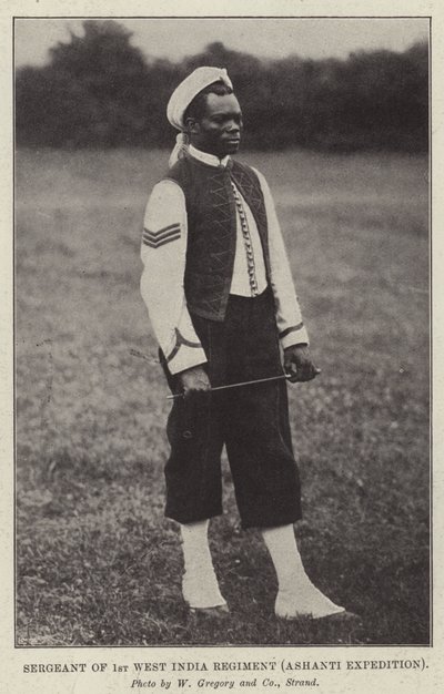 Sersjant for 1. Vest-India-regiment, Ashanti-ekspedisjonen av English Photographer