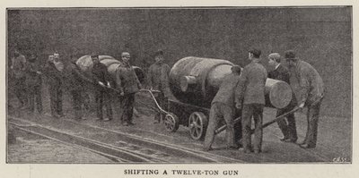 Skifte en tolv-tonns pistol av English Photographer