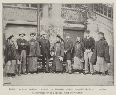 Signatarar av Sikkim-Tibet-konvensjonen av English Photographer