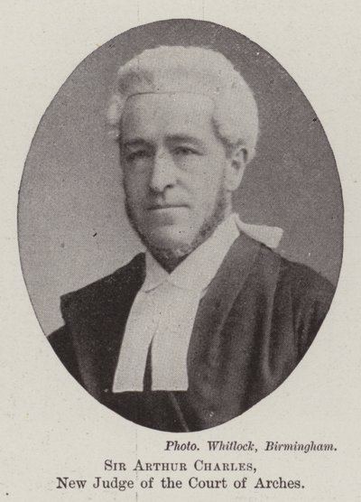 Sir Arthur Charles, ny dommer ved Court of Arches av English Photographer