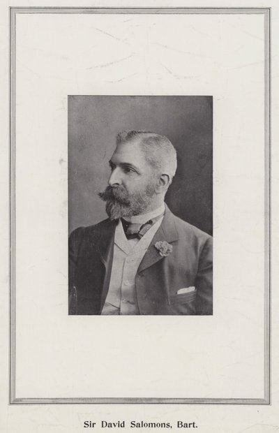 Sir David Salomons, Baronet av English Photographer