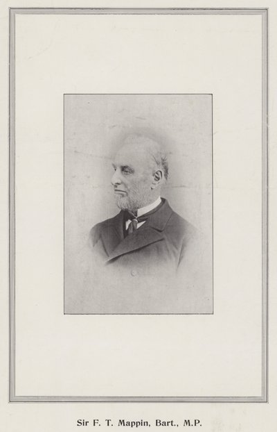 Sir F T Mappin, Baronet, MP av English Photographer