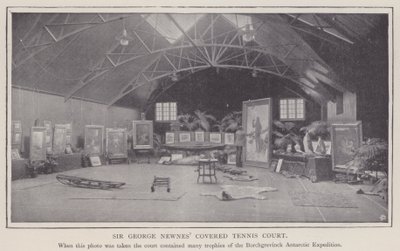 Sir George Newnes#39; overbygde tennisbane (s/h-bilde) av English Photographer
